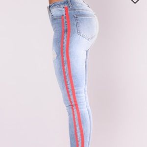 Fashion nova striped jeans 😍